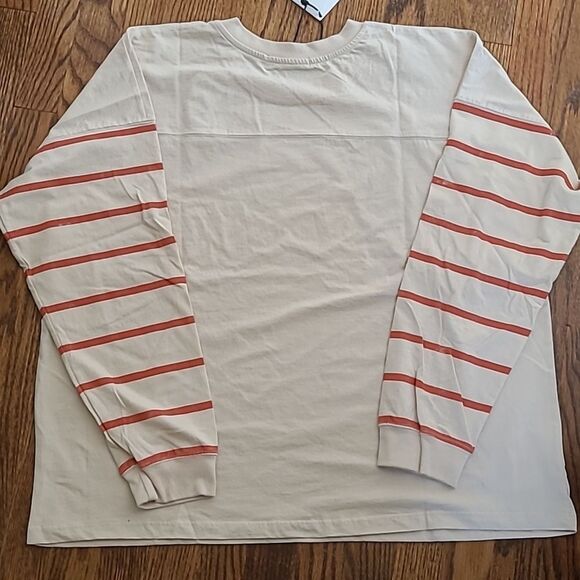 Daydreamer Women's Large Solid Varsity Long Sleeve Merch Tee NWT - Picture 4 of 5